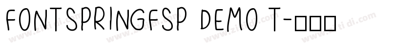 FONTSPRINGFSP DEMO T字体转换